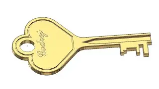 Cad modeling of door lock key 🔑 in solidworks
