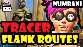 Overwatch - Tracer Flank Routes Guide (Numbani)