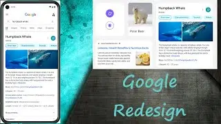 Google search redesign...with Google logo!