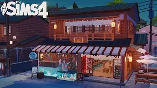 Local Fish Restaurant 🍣 | The Sims 4 | No CC | Stop Motion Build