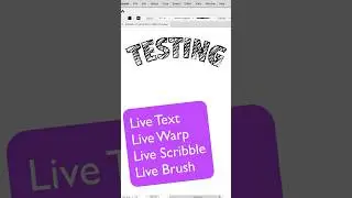 Live Text & Warp & Scribble & Brush