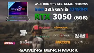 ASUS ROG STRIX G16 - Intel i5 13450HX + RTX 3050 Gaming Test | 