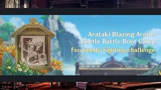Genshin Impact : Arataki Blazing Armor Beetle Battle Boot Camp Event Cutscene