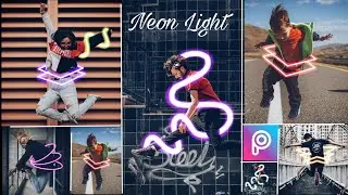 Edit Neon Light PicsArt | TUTORIAL PICSART