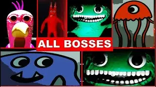 GARTEN OF BANBAN ALL BOSSES JUMPSCARES & CREEPY MOMENTS