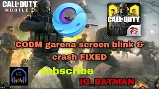CODM GAMELOOP white screen blink issue in  FIXED (garena +global)
