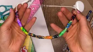 Paper beads with markers and glue! - Virtual McArt