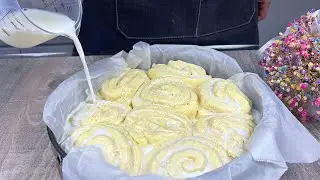 Das ist der nützlichste TRICK, den ich je gesehen habe😋 Gießen Sie 200 ml MILCH in den fertigen Teig