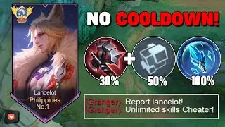 WHEN SUPREME LANCELOT ABUSE THIS NEW LOW COOLDOWN BUILD & EMBLEM 2025!! 😱 (Must try!) - MLBB
