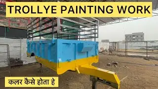 Tractor Trollye Painting Work Trollye par paint Kayse hota he