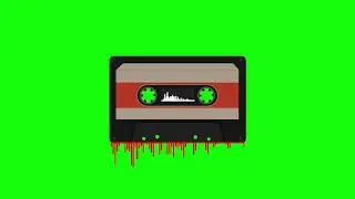 GREEN SCREEN NEW CASSETTE AUDIO SPECTRUM 4K 1080P FREE  ROYAL ANIMATED MOTION VIDEO STOCK 3D BACKGRO