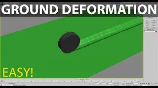Ground Deformation without scripts - 3ds max tutorial