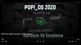 Pop!_OS 2020 Kurulum Ve İnceleme /Install Pop!_OS 2020 / Vmware Workstation Pro(🟢)