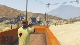 GTA V - Franklin Moving Train Massacre + 5 Star Wanted Level Part-26