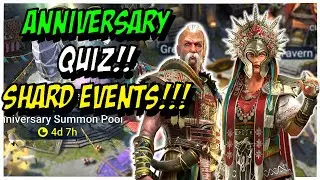 Anniversary Quiz!!! MASSIVE SHARD EVENTS!!!! | Raid: Shadow Legends