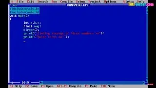 C program to find average of three numbers