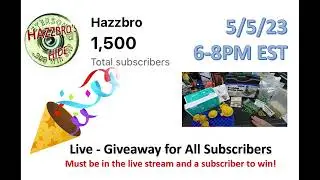 1500 Live Subscriber Party Coming 5/5/23!