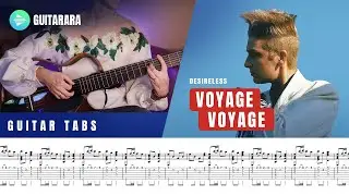 🎸 Voyage Voyage – Desireless | Classical Guitar Cover | Guitar Tabs + Sheet Music