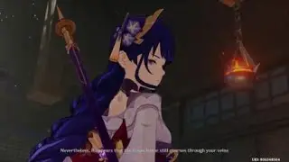 Raiden Shogun vs Kujou Kamaji Cut Scene English Dub - Genshin Impact