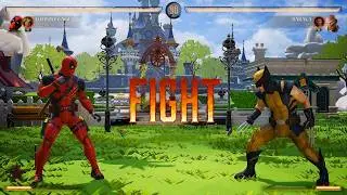 Mortal Kombat 1 - Deadpool & Wolverine Fighting