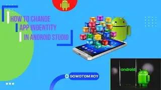How to change app Identity (package name) in android studio