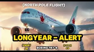 NORTH POLE FLIGHT | Live Weather I  LONGYEAR - ALERT I #msfs2020