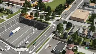3D Flyover Animation of Highway Cover Park by POITRA Visual (Columbine St to Clayton St over I-70)