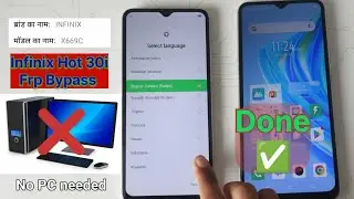 Infinix Hot 30i x669c frp Bypass 👌✅ 
