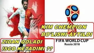 ZIDAN QOLADI ISCO KETADIMI / JCH 2018 KIM CHEMPION BOLISHI AYTILDI