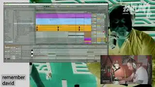 Working on a beat live on Twitch