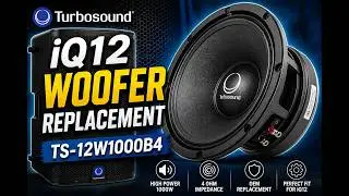 TurboSound iQ12 Woofer Replacement - Ts-12W1000B4