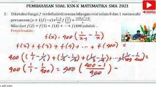 Pembahasan Soal KSN Matematika No. 3
