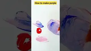 How to make purple #youtubeshorts #colormixing #satisfying #tiktok #color #music