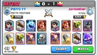 Logbait vs Logbait | Clash Royale