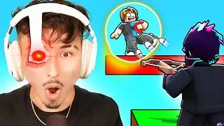 I used a EYE TRACKER in Roblox BedWars!