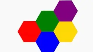 How to make hexagonal pattern with color in python 