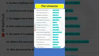 The Universe I General Knowledge I Current Affairs 2024 I #shorts #shortsfeed #youtubeshorts #gk