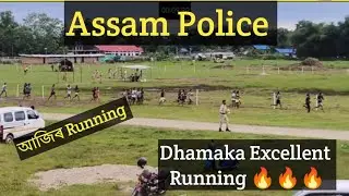 Assam Police Girls Running Pst/pet today || Assam Police running new video.
