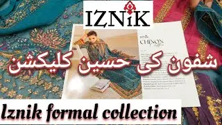 Iznik lastest chiffon collection 2024 || Iznik unstitch formal collection