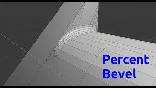 Blender perfect bevelling using percent method