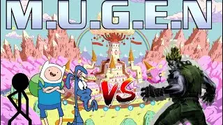 MUGEN Request 155: Aardvark, Finn, Mashall vs Rare Akuma