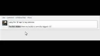 How to tag people in the comments on facebook.
