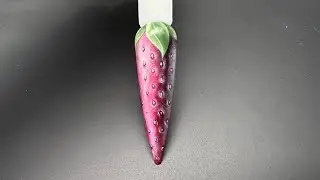 Strawberry 🍓 Nail Art Tutorial 4K