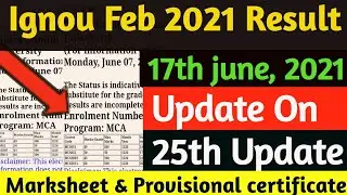 ignou results update 2021|ignou dec/feb 2021 exam result 25th update declare|ignou result