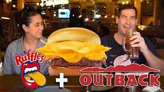 New RUFFLES Burger at Outback and Other Dishes