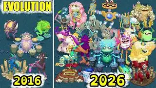 Wublin Island Evolution - Update 1-20 Full Songs | My Singing Monsters