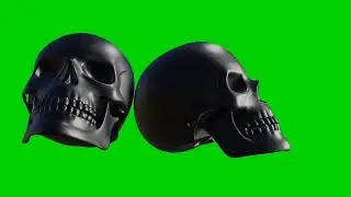 Skull Green Screen Video 💀 Green Screen Skull