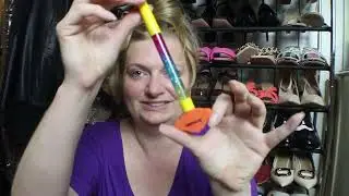 Opening a gift from my friend Angel Sunlight
