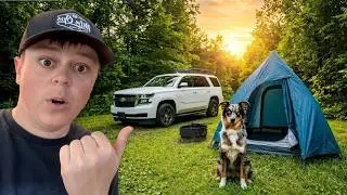 Camping With My Dog | Ramen, Fishing Fail, and Cozy Tent Vibes
