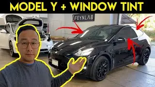 Finally Installed window tint on my Model Y Tesla🚗🥶!  See the results! 🔥🤑🚗 IT FEELS SO GOOD INSIDE!